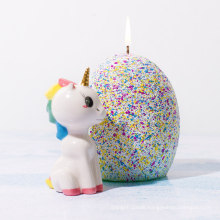 Paraffin Unicorn Decoration Egg Candle Set Price